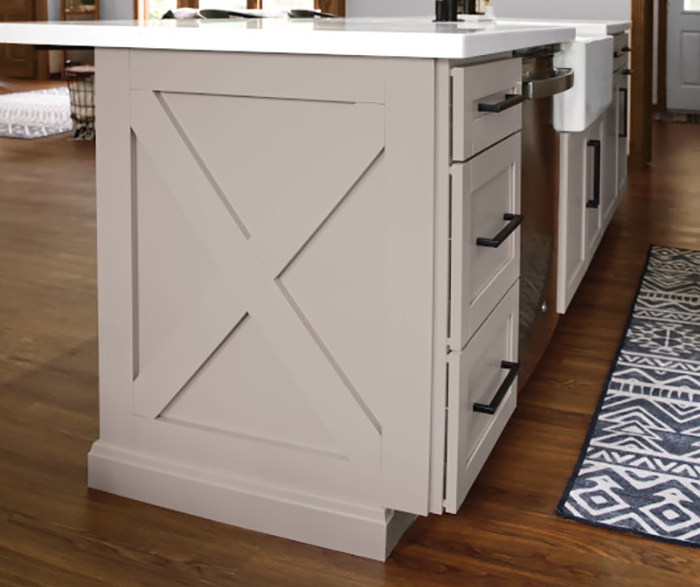 Shaker Style Cabinets Shine in Two Tone Kitchen